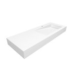 Cristalstone Linea Ideal Umywalka ścienny biała U1200-MBPOLB