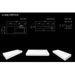 Cristalstone Linea Ideal Umywalka ścienny biała U1200-MBPOLB