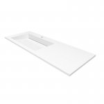 Cristalstone Linea Ideal Umywalka wpuszczana w blat Biały U1200-MBLOLC/CR