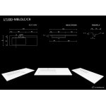 Cristalstone Linea Ideal Umywalka wpuszczana w blat Biały U1200-MBLOLC/CR