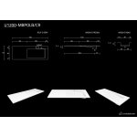 Cristalstone Linea Ideal Umywalka wpuszczana w blat Biały U1200-MBPOLB/CR