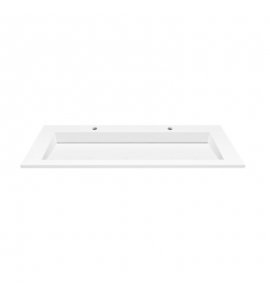 Cristalstone Linea Ideal Umywalka wpuszczana w blat Biały U1200-MOLC/CR