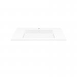 Cristalstone Linea Ideal Umywalka wpuszczana w blat biała U1000-MCOLC/CR