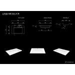 Cristalstone Linea Ideal Umywalka wpuszczana w blat Biały U700-MCOLC/CR