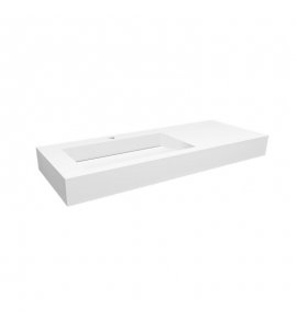 Cristalstone Linea Ideal Umywalka wpuszczana w blat Biały U1200-MBLOLC