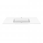 Cristalstone Linea Simpla Umywalka wpuszczana w blat Biały U1300-MCOT/CR