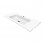 Cristalstone Linea Simpla Umywalka wpuszczana w blat Biały U1000-MCOT/CR