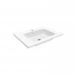 Cristalstone Linea Simpla Umywalka wpuszczana w blat Biały U600-MCOT/CR