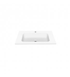 Cristalstone Linea Simpla Umywalka wpuszczana w blat Biały U700-MCOT/CR