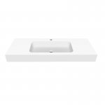 Cristalstone Linea Simpla Umywalka wpuszczana w blat Biały U1200-MCOT