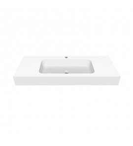 Cristalstone Linea Simpla Umywalka wpuszczana w blat Biały U1100-MCOT