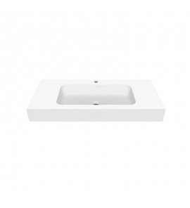 Cristalstone Linea Simpla Umywalka wpuszczana w blat Biały U1000-MCOT