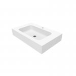 Cristalstone Linea Simpla Umywalka wpuszczana w blat Biały U700-MCOT