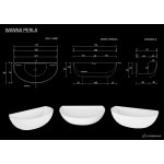 Cristalstone Perla Wanna wolnostojąca przyścienna 170x80 Biały mat PERLA