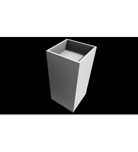 Cristalstone Separado Umywalka Wolnostojąca biała CUBO 85