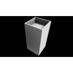Cristalstone Separado Umywalka Wolnostojąca biała CUBO 85