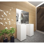 Cristalstone Separado Umywalka Wolnostojąca biała CUBO 85