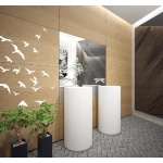 Cristalstone Separado Umywalka wolnostojąca z korkiem klik klak biały mat TUBA/CRISTKOR