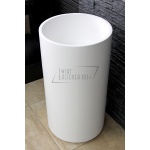 Cristalstone Separado Umywalka wolnostojąca z korkiem klik klak biały mat TUBA/CRISTKOR