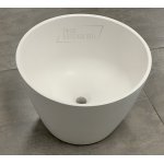 Cristalstone Separado Umywalka Stawiana na blat biała VIDRIO UNO