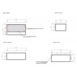 Cristalstone Stelaż pod umywalkę z półką i wieszakiem na ręcznik 80 x 45 x 30 cm czarny mat ST800-04