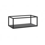 Cristalstone Stelaż pod umywalkę z półką 80 x 45 x 30 cm czarny mat ST800-03
