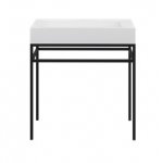 Cristalstone Stelaż pod umywalkę stojący 80 x 45 x 73 cm czarny mat ST800-05