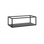Cristalstone Stelaż pod umywalkę z półką 90 x 45 x 30 cm czarny mat ST900-03