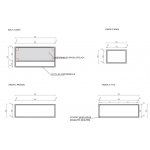 Cristalstone Stelaż pod umywalkę z półką i wieszakiem na ręcznik 90 x 45 x 30 cm czarny mat ST900-04