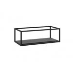 Cristalstone Stelaż pod umywalkę z półką i wieszakiem na ręcznik 90 x 45 x 30 cm czarny mat ST900-04