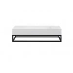 Cristalstone Stelaż pod umywalkę 100 x 45 x 15 cm czarny mat ST1000-01