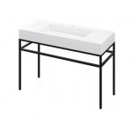 Cristalstone Stelaż pod umywalkę stojący 110 x 45 x 73 cm czarny mat ST1100-05