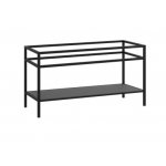 Cristalstone Stelaż pod umywalkę stojący z półką 110 x 45 x 73 cm czarny mat ST1100-06