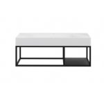 Cristalstone Stelaż pod umywalkę wiszący z małą półką 110 x 45 x 30 cm czarny mat ST1100-07