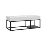 Cristalstone Stelaż pod umywalkę wiszący z małą półką 110 x 45 x 30 cm czarny mat ST1100-07