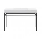 Cristalstone Stelaż pod umywalkę stojący 130 x 45 x 73 cm czarny mat ST1300-05