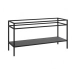 Cristalstone Stelaż pod umywalkę stojący z półką 130 x 45 x 73 cm czarny mat ST1300-06