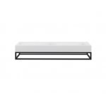 Cristalstone Stelaż pod umywalkę 140 x 45 x 15 cm czarny mat ST1400-01