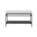 Cristalstone Stelaż pod umywalkę stojący z półką 140 x 45 x 73 cm czarny mat ST1400-06