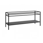 Cristalstone Stelaż pod umywalkę stojący z półką 140 x 45 x 73 cm czarny mat ST1400-06