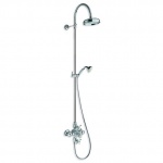 Cristina Canova bateria natryskowa ścienna termostatyczna z prysznicem i deszczownią TR411cn