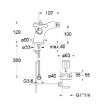 Cristina Impero bateria bidetowa IM312