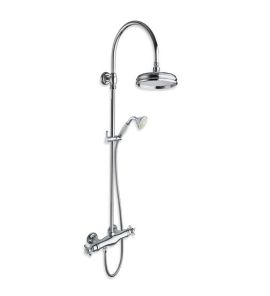 Cristina Londra bateria natryskowa ścienna termostatyczna z prysznicem i deszczownią LD486