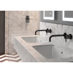 Crosswater MPRO Bateria umywalkowa ścienna podtynkowa bez korka black matt PRO120WNM