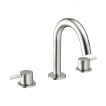 Crosswater MPRO Bateria umywalkowa 3-otworowa bez korka brushed stainless steel effect PRO135DNV