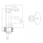 Crosswater MPRO Bateria umywalkowa jednootworowa bez korka chrom PRO114DNC