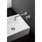 Crosswater MPRO Bateria umywalkowa ścienna podtynkowa bez korka chrom PRO120WNC