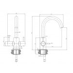 Crosswater MPRO Bateria umywalkowa jednootworowa bez korka chrom PRO116DNC