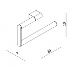 Crosswater MPRO Wieszak na ręcznik chrom PRO013C