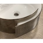 Flaminia Roll Umywalka stawiana na blat 44cm biała/platyna RL44LPLA